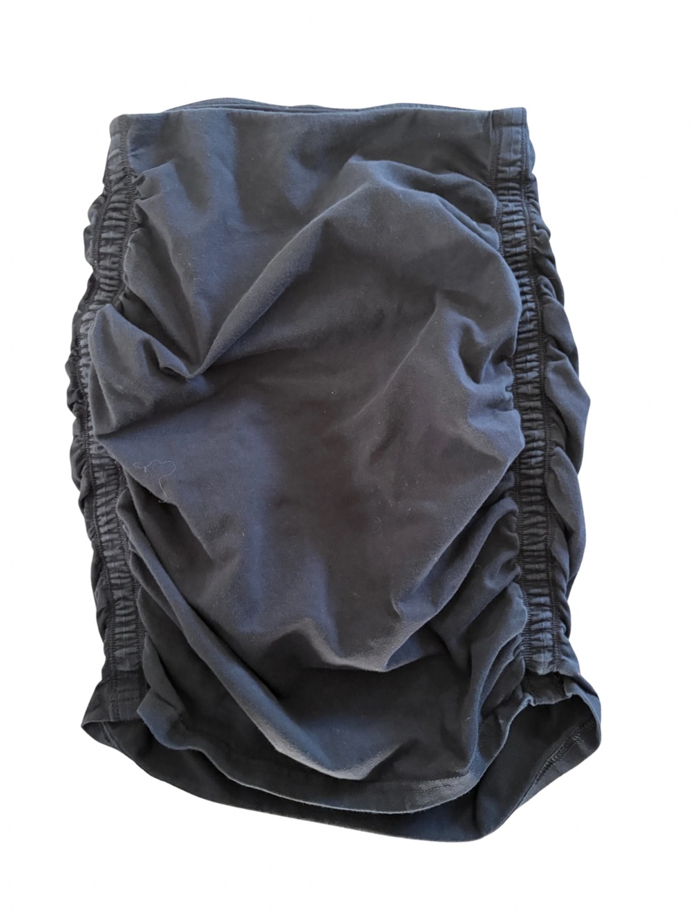 TNA Black Ruched Mini Skirt Size XS